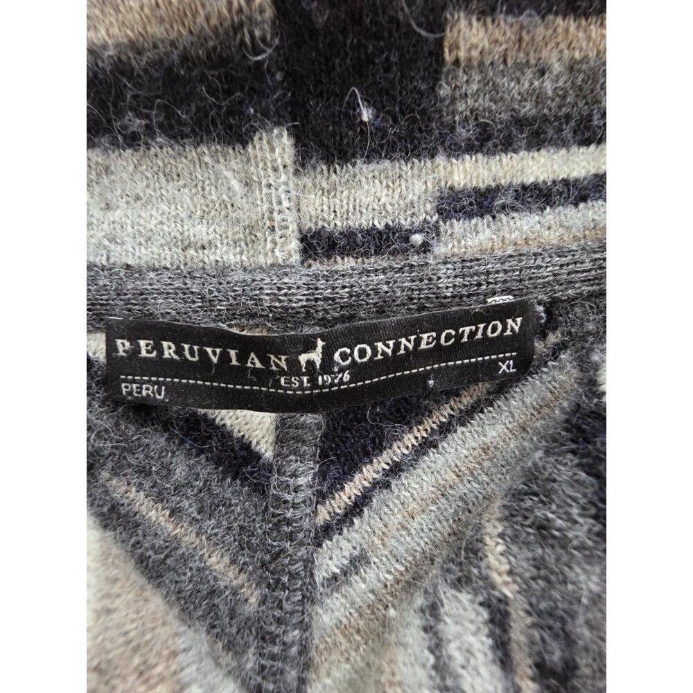 Peruvian Connection Open Face Alpaca Sweater Gray… - image 8